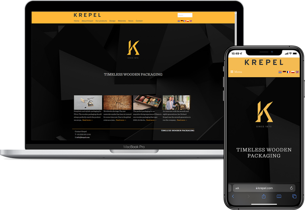 Website laten maken voor Krepel