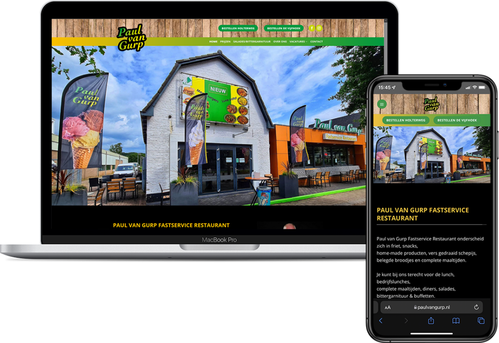 Website laten maken voor Paul van Gurp