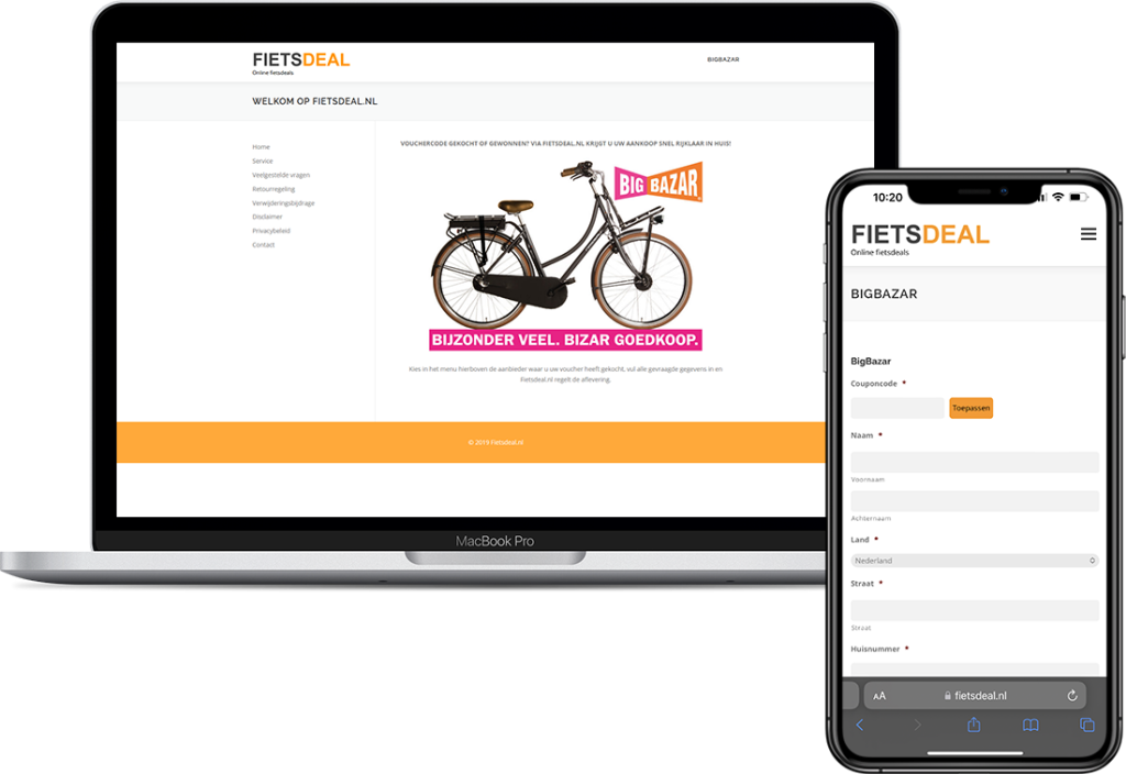 Vouchercode applicatie